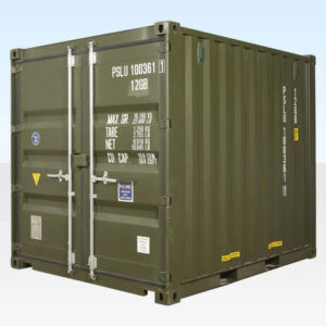 10Ft X 8Ft Shipping Container (One Trip) – Green