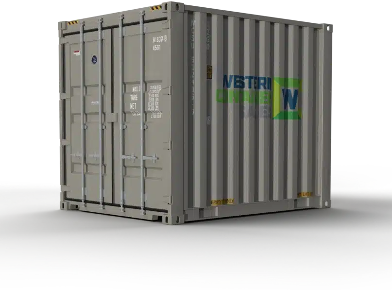 beige 10 foot shipping container